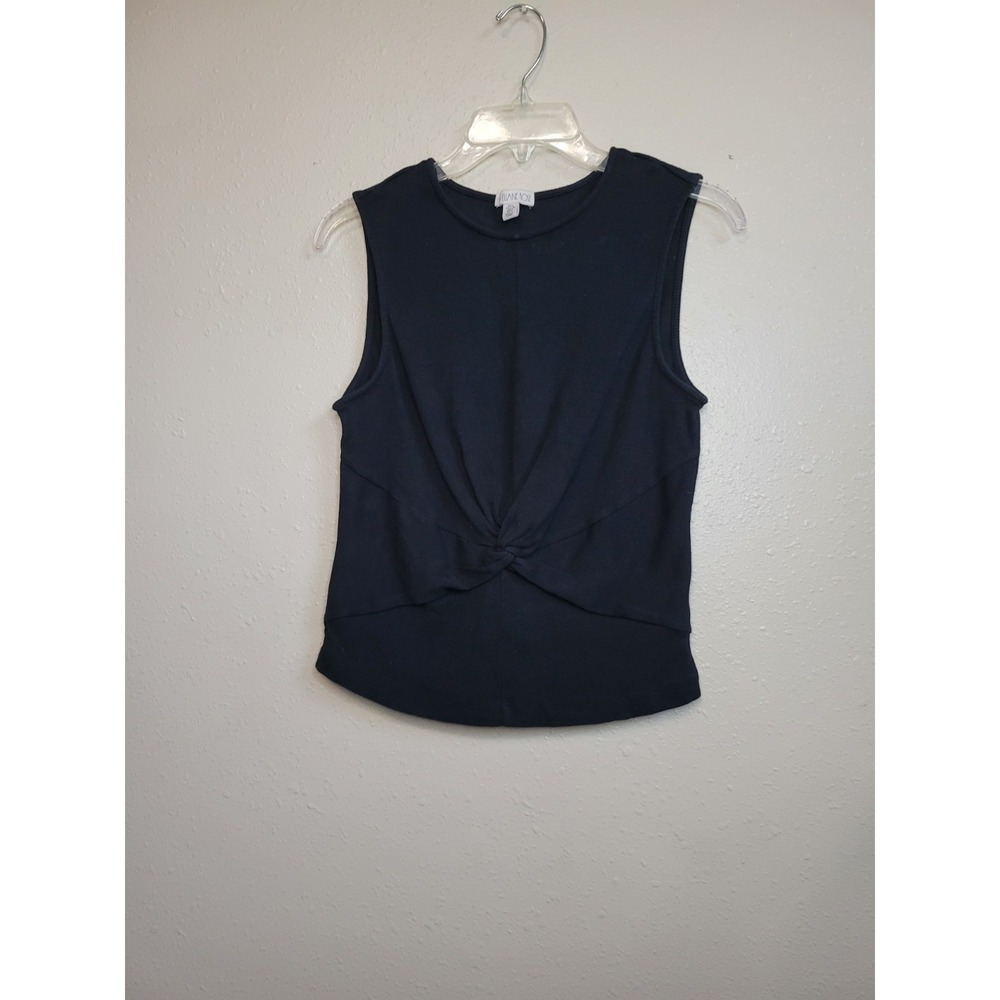 Eliane Rose Women's Twisted Front Knot Top Tank Pullover Ribbed Sz L
